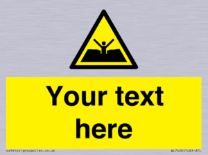 Custom Warning quicksand mud or silt